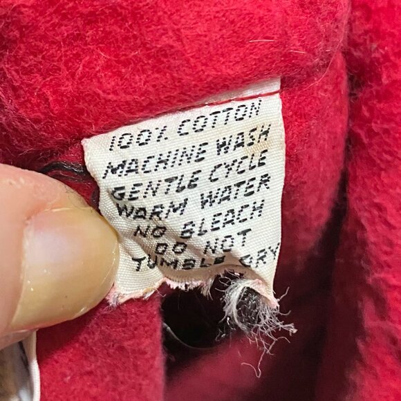 Vintage L.L. Bean Red Button Up Blouse Size Medium - Picture 8 of 10